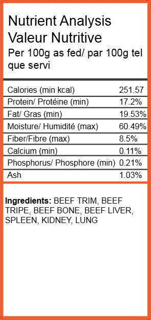 Raw Food - Beef Only